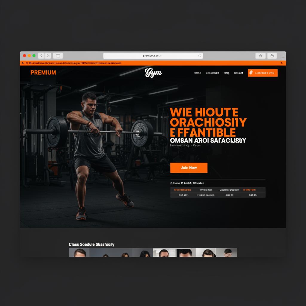 Forge Fitness demo website preview