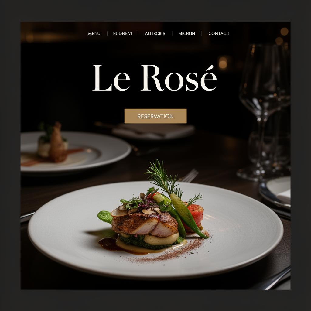 Le Rosé demo website preview